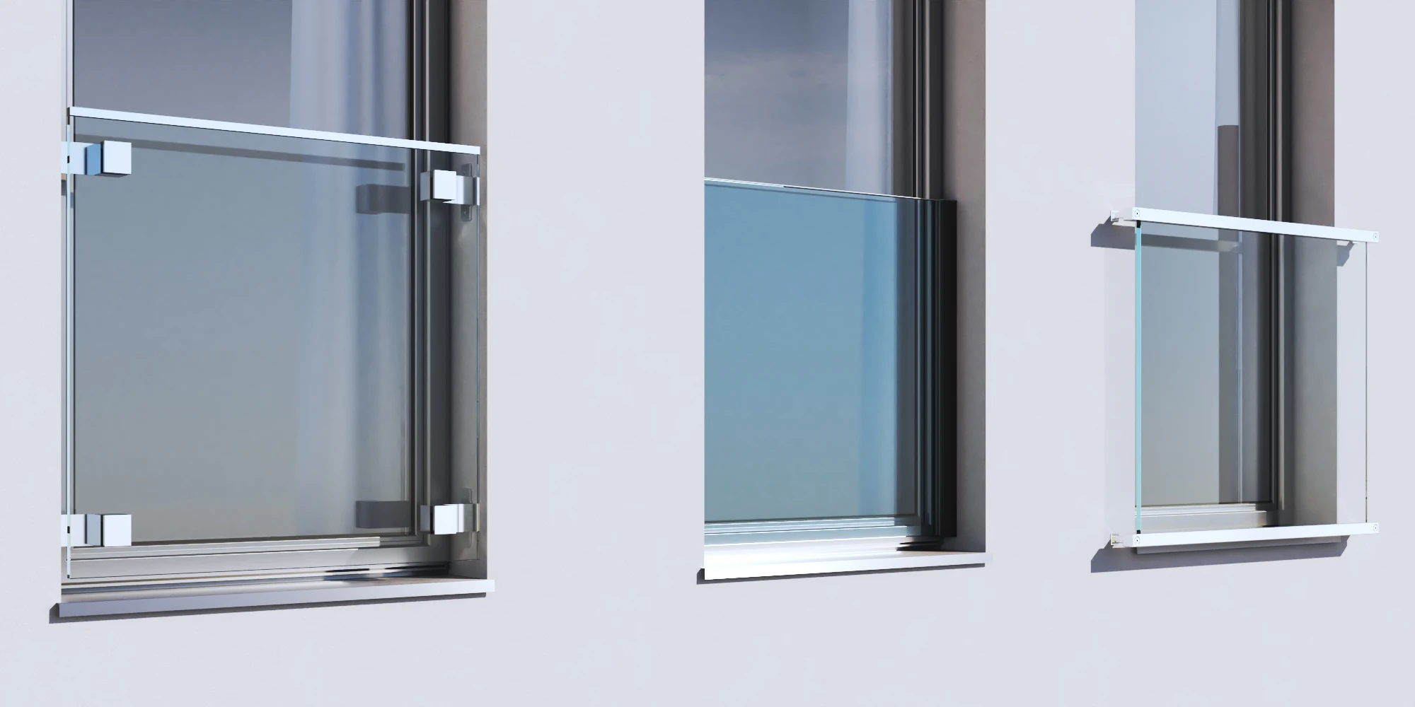 Geländer Auswahl Glas-Geländer