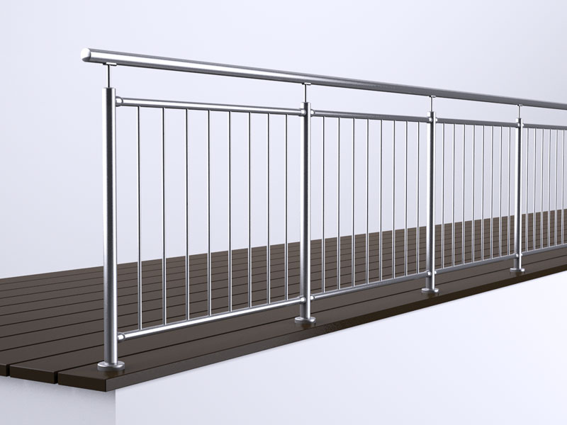 Ein Stab-Gel&auml;nder der Firma Weber