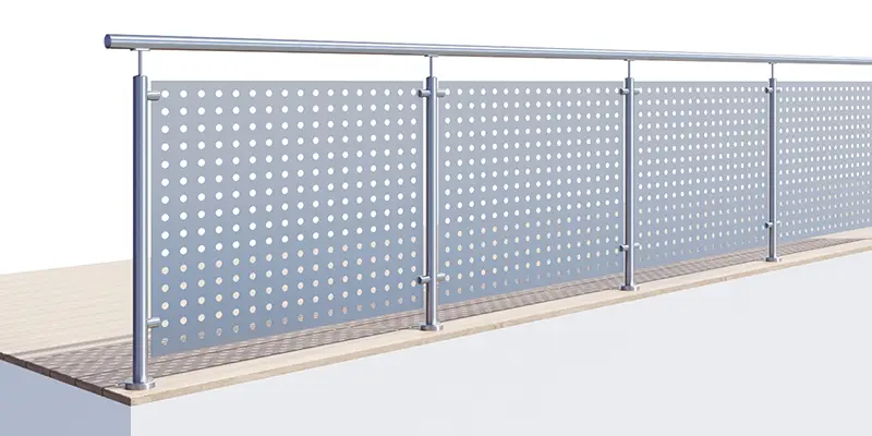 Geländer Auswahl Lochblech-Geländer