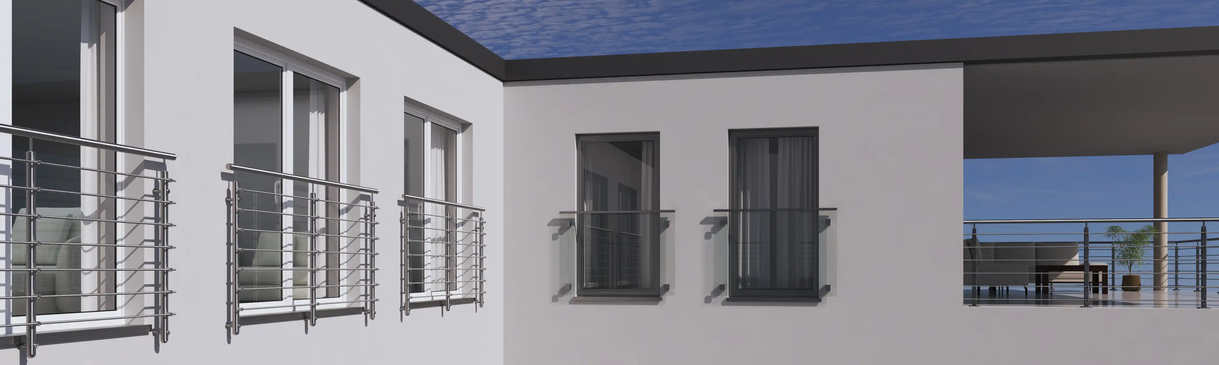 Geländer Auswahl Französische Balkone