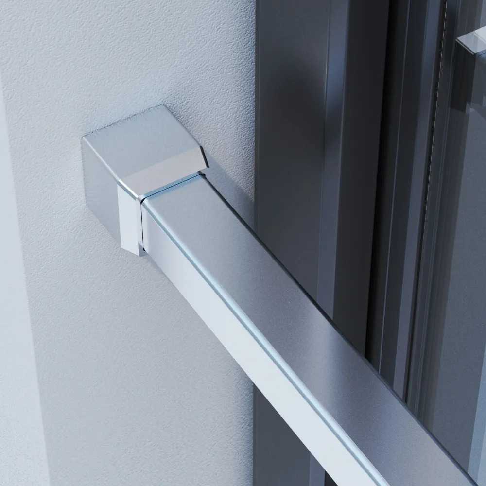 Quadratische Edelstahl Fenster Absturzsicherung in der Laibung