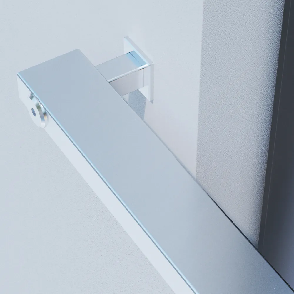 Rechteckige Edelstahl Fenster Absturzsicherung in der Laibung