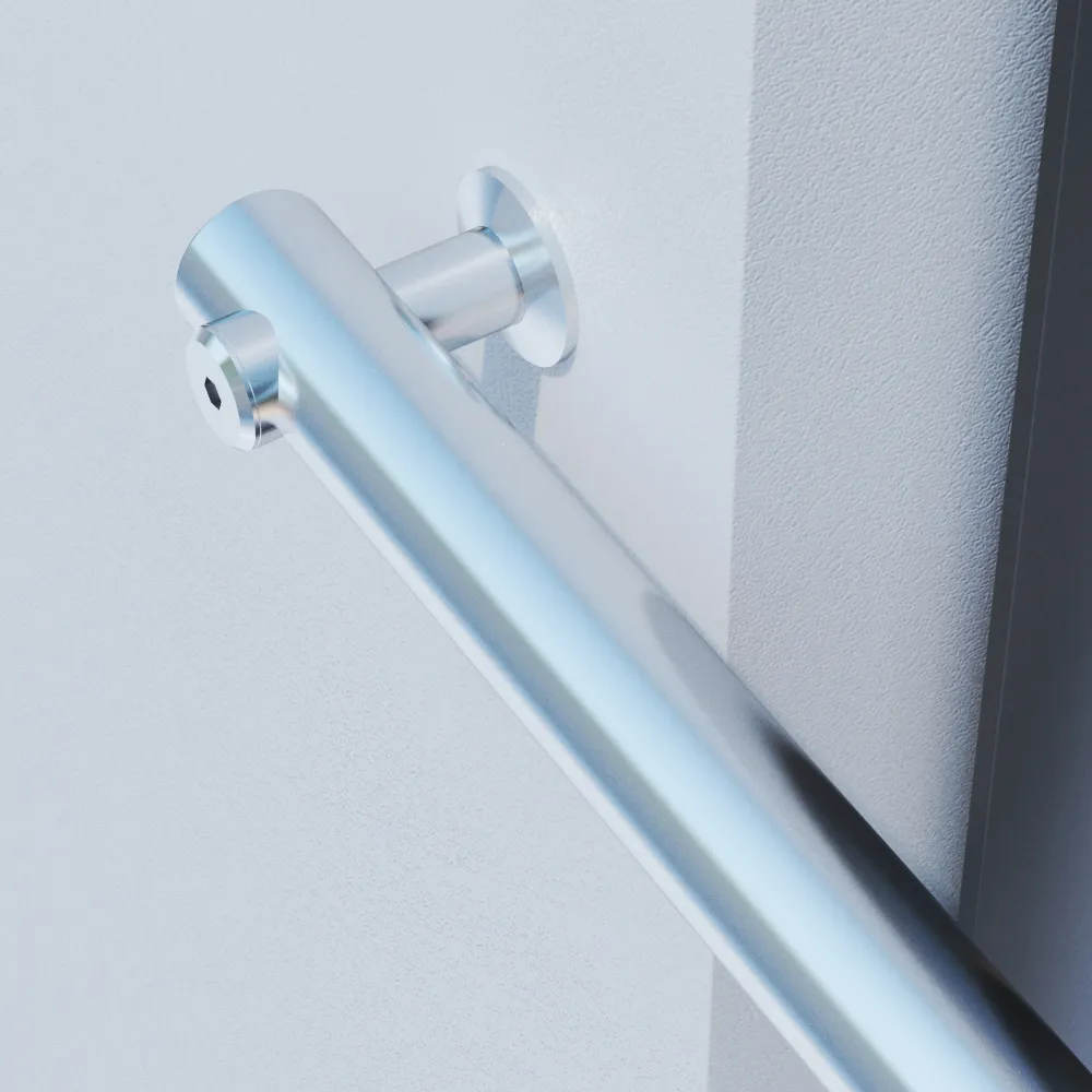 Runde Edelstahl Fenster Absturzsicherung in der Laibung