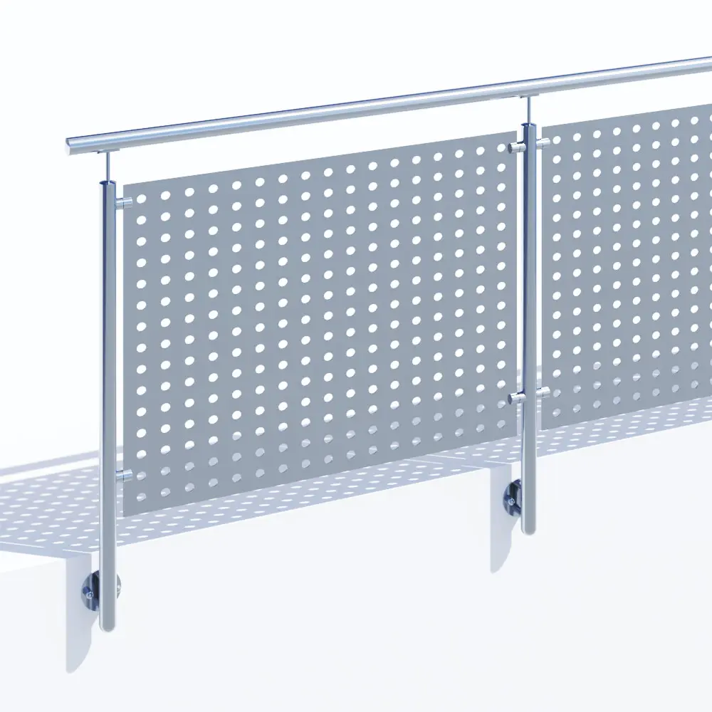 Edelstahlgeländer mit Glasfüllung