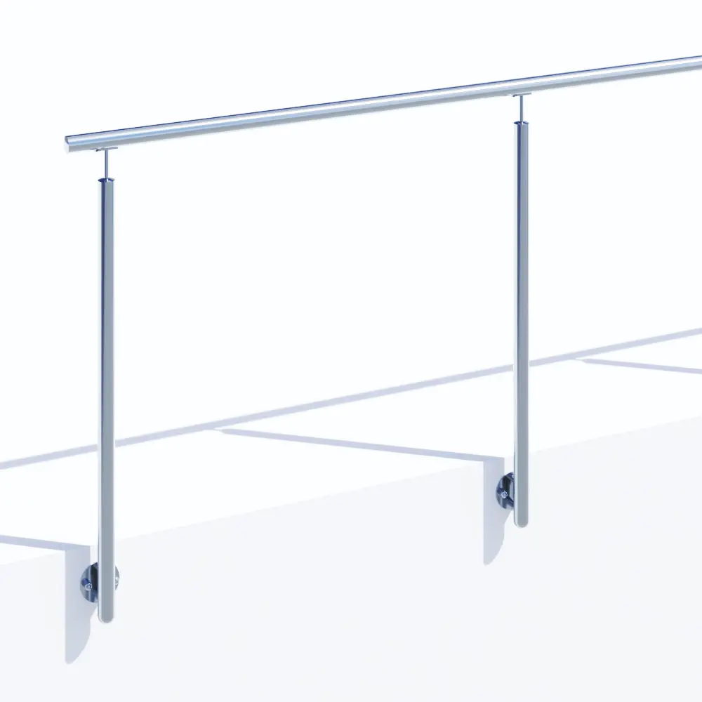 Edelstahlgeländer mit Glasfüllung