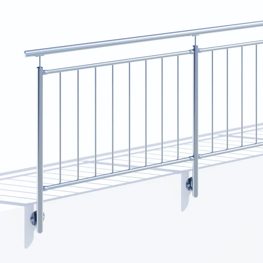 Edelstahlgeländer mit Glasfüllung