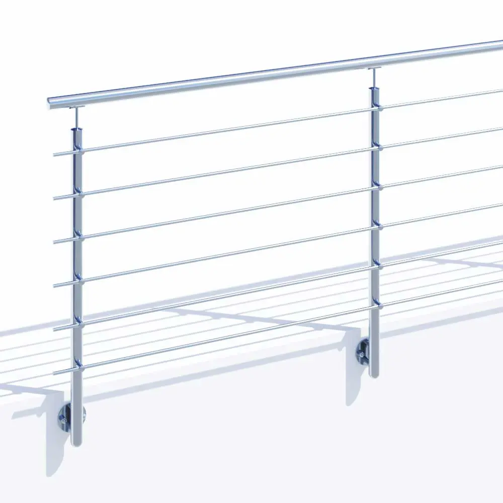 Edelstahlgeländer mit Glasfüllung